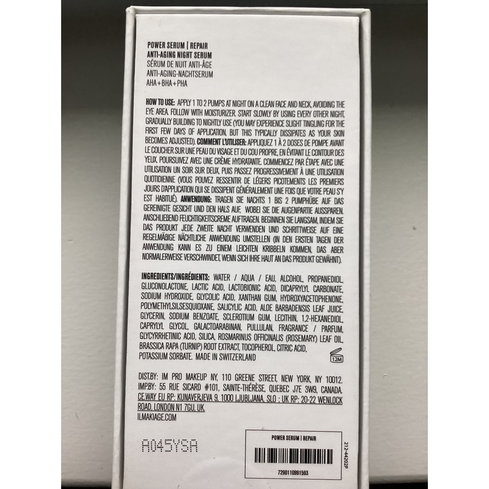Il Makiage Power Serum Repair Anti-Aging Night Serum 30ml New‎ in Box - Picture 3 of 4